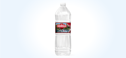 One-liter bottle of Arrowhead® Mountain Spring Water 