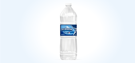 One-liter bottle of Ice Mountain® Spring Water