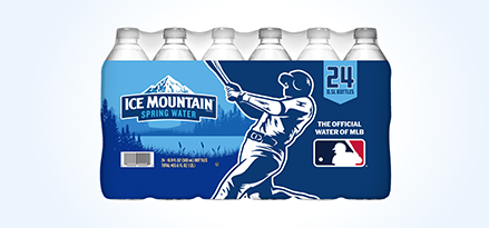 Case pack of 24 16.9-ounce Ice Mountain® water bottles