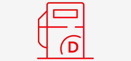 Diesel fuel pump icon