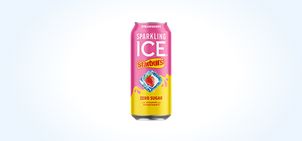 Sparkling Ice® Starburst™ strawberry can. Earn 50 points. Buy 1 Sparkling Ice® Starburst™ can.