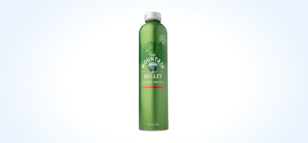 750-mL. The Mountain Valley® Spring Water aluminum water bottle.