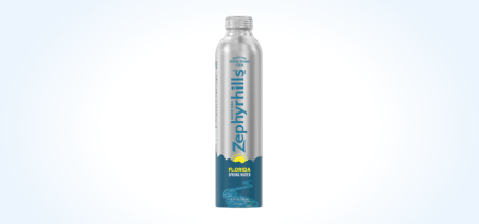 25-oz. Zephyrhills® Florida Spring Water aluminum bottle.