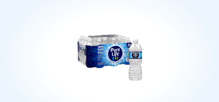 1 24-pack of 16.9-oz. Pure Life® bottles.